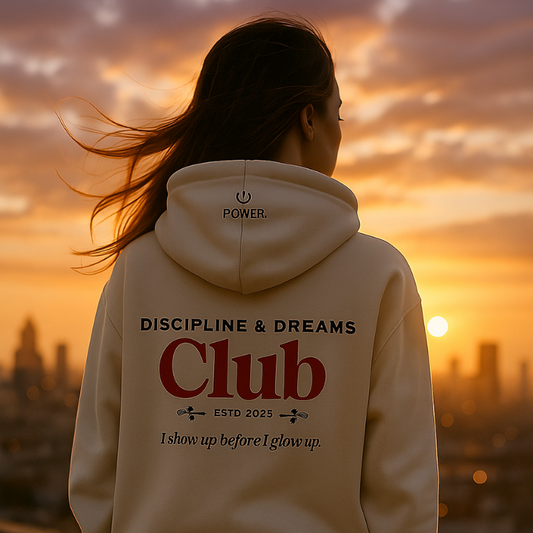 Discipline & Dreams Club Boxy Hoodie