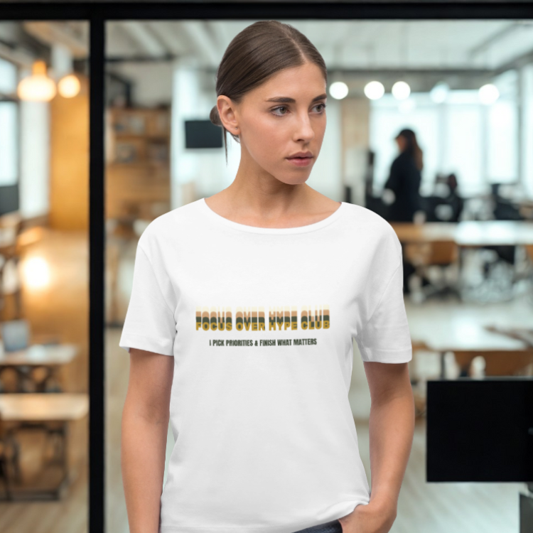 Focus over Hype Club Round Neck T-Shirt