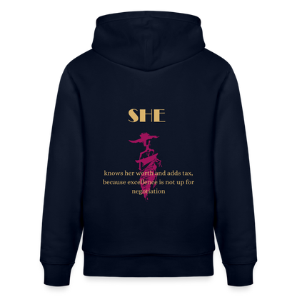 Know your worth Hoodie - Navy